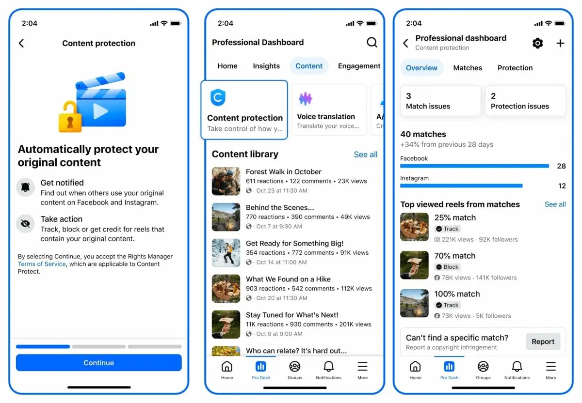 Meta Launches New "Content Protection" Tool: Stop Stolen Reels Instantly